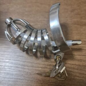 Elegance Lock Metal Penis Chastity Cage - Image 12