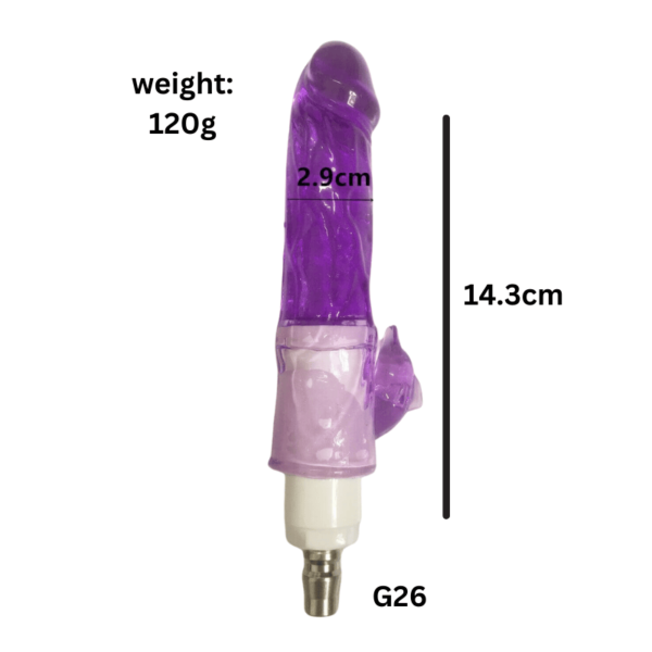 Purple Jelly Dildo Sex Machine