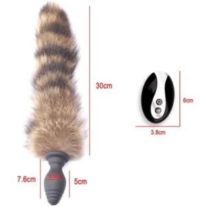 Vibrating Fox Tail Anal Plug - Image 3