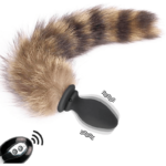 Vibrating Fox Tail Anal Plug