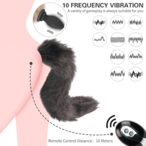 Vibrating Fox Tail Anal Plug - Image 5