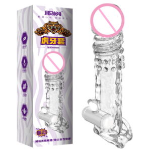 Penis Sleeve Transparent Vibrator - Image 1