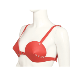 Red Sexy PU Bra - Image 4