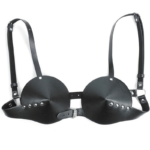 Black Sexy PU Bra