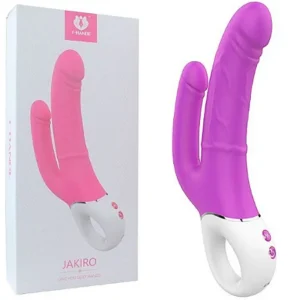 Pink Double Dildo Vibrator - Image 3
