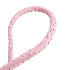 Long Pink Leather Whip - Image 6