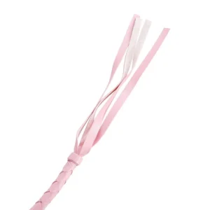 Long Pink Leather Whip - Image 5