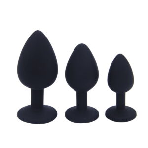 Silicone Jeweled Butt Plug - Image 3