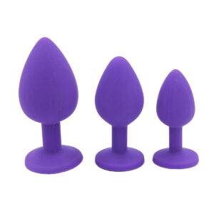 Silicone Jeweled Butt Plug - Image 4
