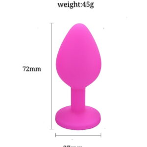 Silicone Jeweled Butt Plug - Image 5