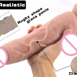 9 inch Realistic Cock with Balls - Image 6