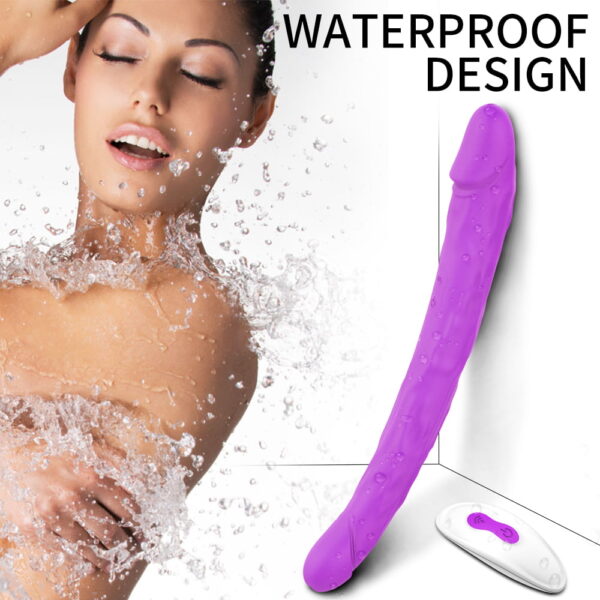 2020082923381691 Waterproof Vibrator 12 inch Double Ended Remote Control - You in Heaven