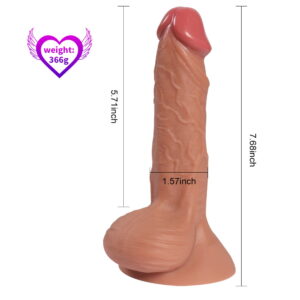 7.68 Inch Fitch Dildo Dual Layer Silicone - Image 7