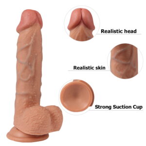 Dildo with Blue Veins 7.5 inch New Dual Layer - Image 9