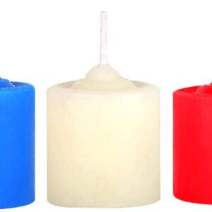 The Sensuous Cosplay Low Temperature Candle Trio Experience: blue, red, and white - Image 2