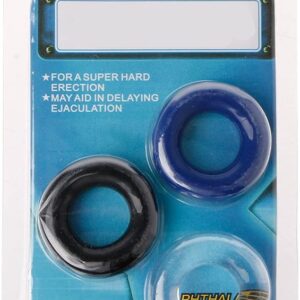 Super Duration Cock Ring Kit - Big Ejaculation - 3 pieces 3 x 3 cm