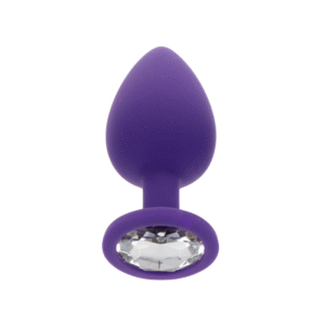 Silicone Jeweled Butt Plug - Image 1