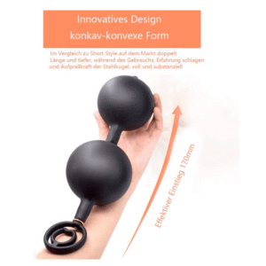 Double steel ball inflatable anal plug - Image 5