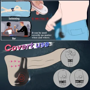 Men Balls Nest Vibrator Cock Ring - Image 3
