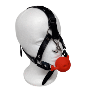 Harness Ball Gag With Nose Hook - Image 7