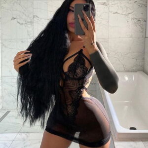 Lace Black Lingerie Set With Thong - Image 3