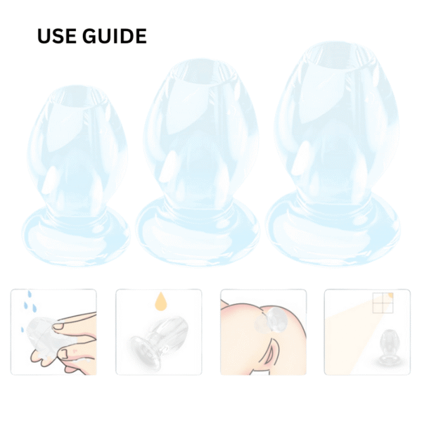 Gape Kings Transparent Hole Stretcher 3 Pack Gape Kings Transparent Hole Stretcher 3 Pack