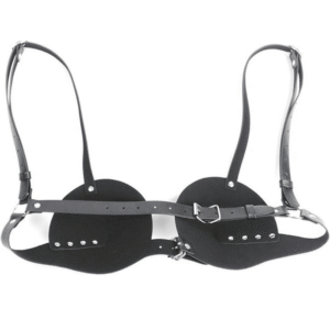 Black Sexy PU Bra