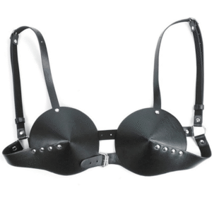Black Sexy PU Bra