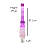 Long Purple Ringed Anal Toy Sex Machine