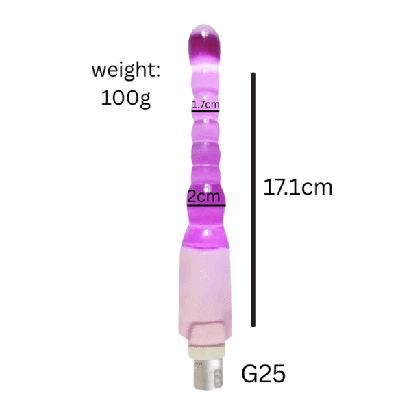 Long Purple Ringed Anal Toy Sex Machine Long Purple Ringed Anal Toy Sex Machine