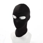 black mask face fully covered only eyes exposed