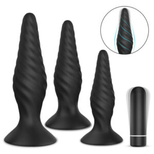 Vibrating Threaded Booty Plug - Image 1