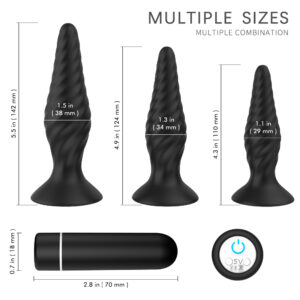Booty Plug Vibrating Remote Control