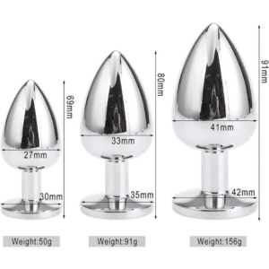 Interchangeable 3 Set Metal B Plug Cock Ring - Image 4