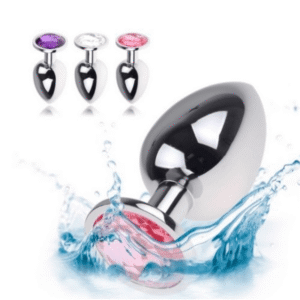 Metal Jeweled Anal Plug SET - Image 2