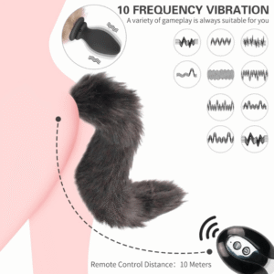 Vibrating Fox Tail Anal Plug - Image 5