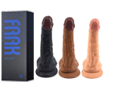 Happy Dicks with Balls Clear texture 9.4 inch