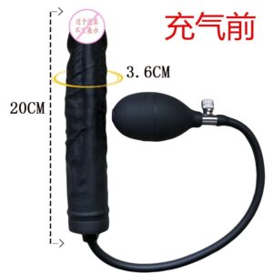 Medium Size Silicone Inflate-able Butt Plug - Image 2