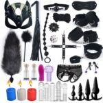 BDSM beginner set black 33pcs