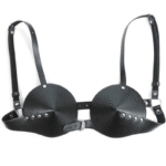 Black Sexy PU Bra