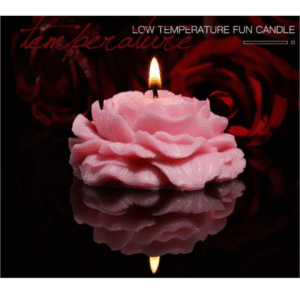 Sensual Pink Rose Candle - Image 3