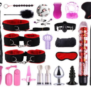 Wet and Sweaty BDSM beginner set red