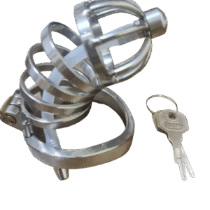 Elegance Lock Metal Penis Chastity Cage - Image 3