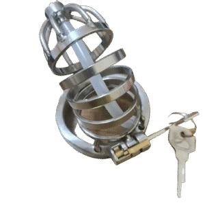 Elegance Lock Metal Penis Chastity Cage - Image 6